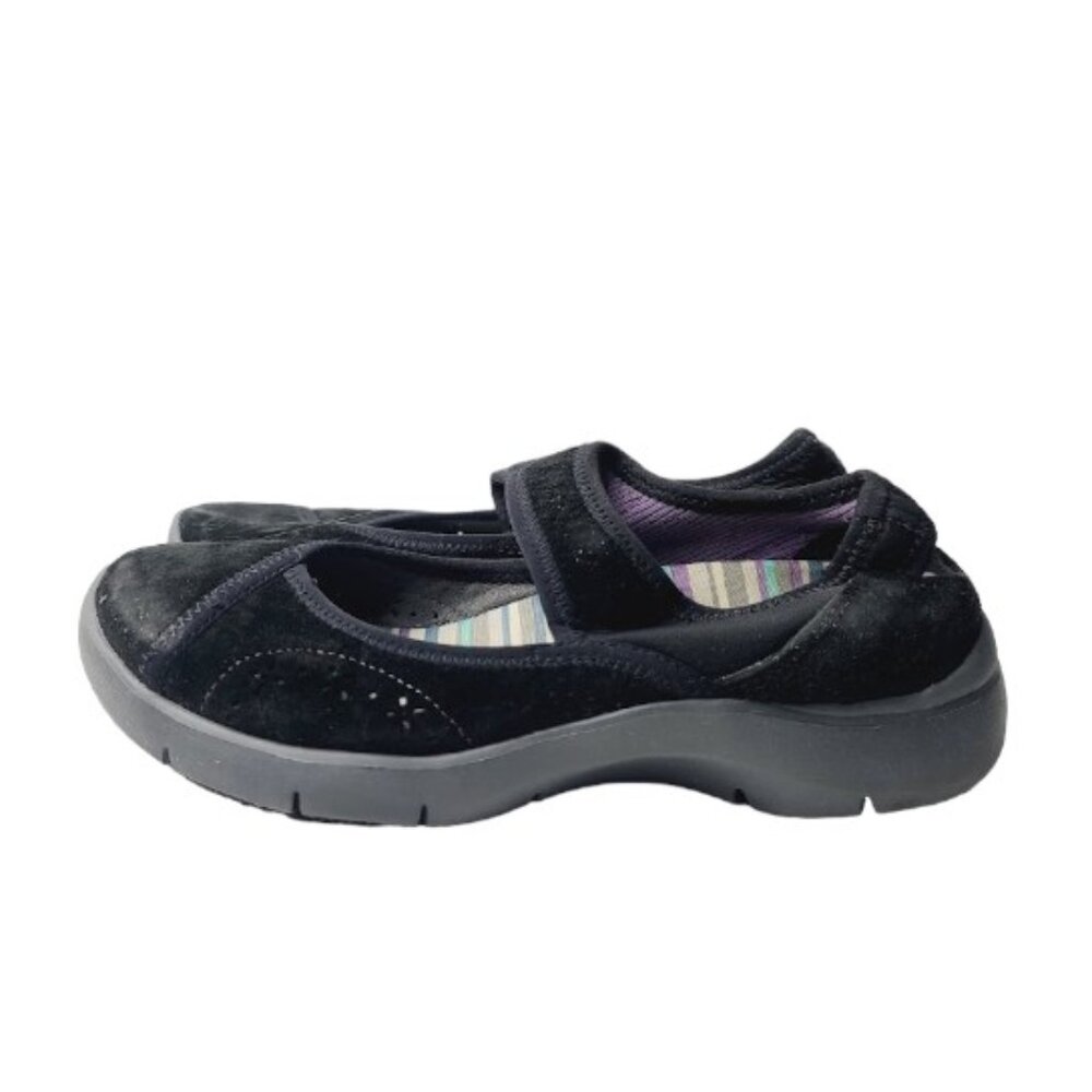 Dansko Women's Black Emmy Suede Slip-On Casual Mary Jane‎ Shoes Size 5